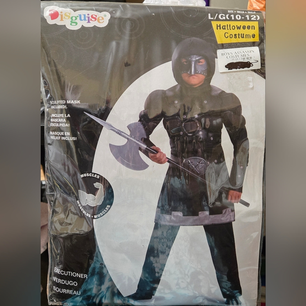 🎃 Disguise Boys Costume - Executioner Boys (or Girls) Size 10-12 EUC